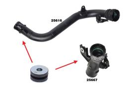 REMYC TUB4-045C - KIT DE REPARACION, TUBOS 14460BB30A 14460BB31A 53650 700595