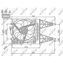 REMYC VT-014 - ELECTROVENTILADOR 1J0959455 1J0959455B 6X0959455F