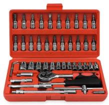 REMYC HRU-329 - KROFTOOLS 2046 - ESTUCHE DE AUTOCLE CON LLAVES, VASOS Y CARR