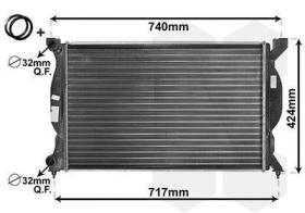 REMYC RAD1-011 - RADIADOR REFRIGERACION DE MOTOR 8E0121251 8E0121251AF 8E0121