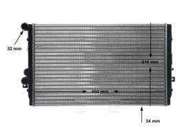 REMYC RAD1-037 - RADIADOR REFRIGERACION DE MOTOR 1J0121253AC