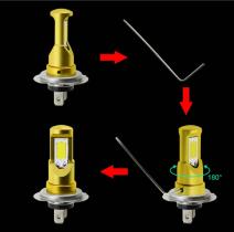 REMYC NO1-073 - BOMBILLAS LED H7 - Sin ADAPTADORES LED - Recambio Bombilla H