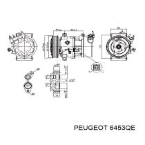 REMYC ACC3-264 - COMPRESOR AIRE ACONDICIONADO 6453QE
